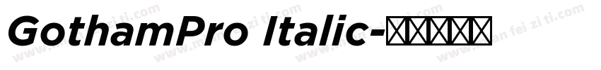 GothamPro Italic字体转换